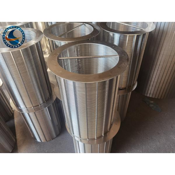 Bucket Type Stainless Steel 316l Grade Wedge Wire Filter Element OD 200mm
