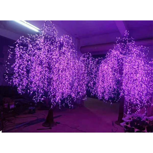 3.5 m Outdoor large willow lights resin decorated park luminous LED square project lamp landscape modeling