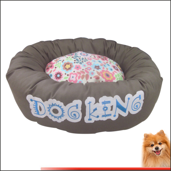 Waterproof Dog Beds Canvas Fabric With Flower Printed Dog beds Factory