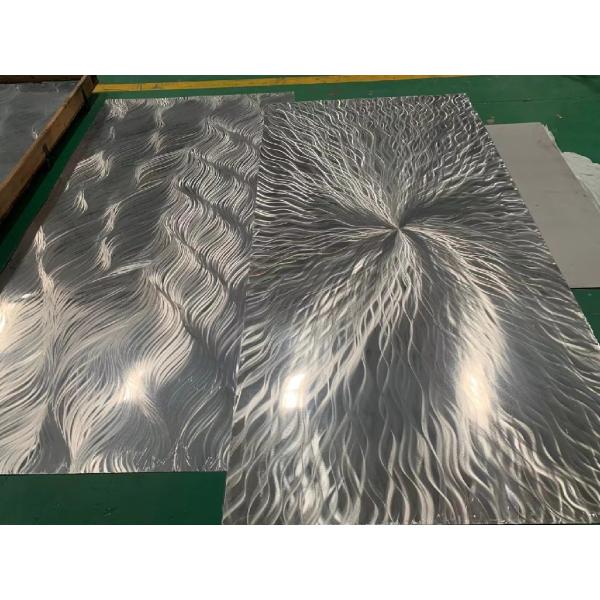 SS 201 304 316 Grade Sheet 3D Laser Texture Color Stainless Steel Sheet Polished Pattern Metal Sheet