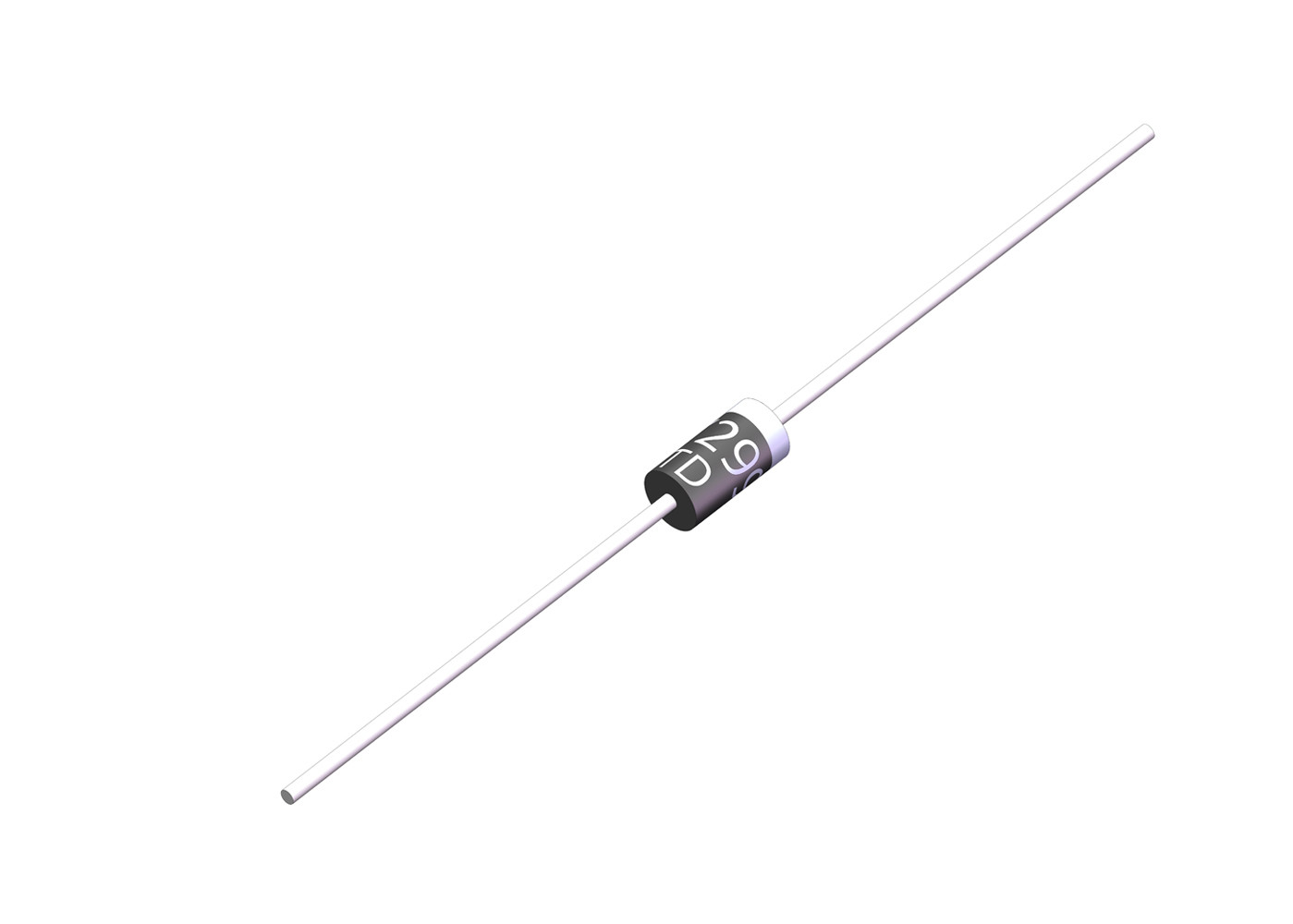 China 2A Fast Recovery Diode BY299 800V Reverse Voltage 1.3V Forward Voltage 500ns wholesale