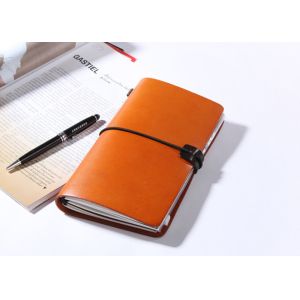Buy cheap N52-L Brown Vegetable Leather Travel Journal Personalised Leather Diary from wholesalers