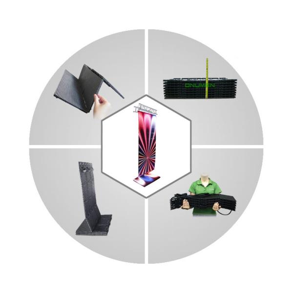 P6 Hirght Brightness Flexible Rental LED Screen ,High Refresh Super Slim Fast Install Module LED Dispaly For Stage