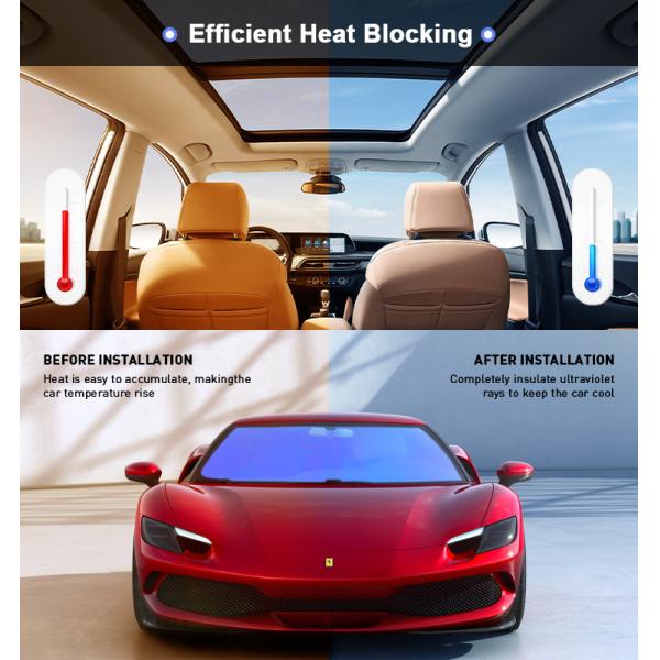 Aurora Car Window Film Clear Vision 2PLY 60% CR Blue Lover Color Chameleon Film