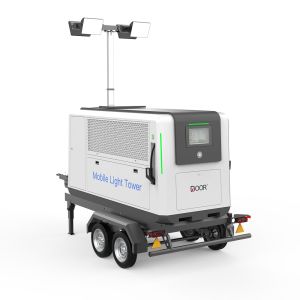 Outdoor 2kW Portable Light Tower Generator 180KW Charging Station Mobile Light