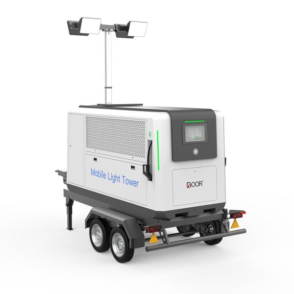 Outdoor 2kW Portable Light Tower Generator 180KW Charging Station Mobile Light