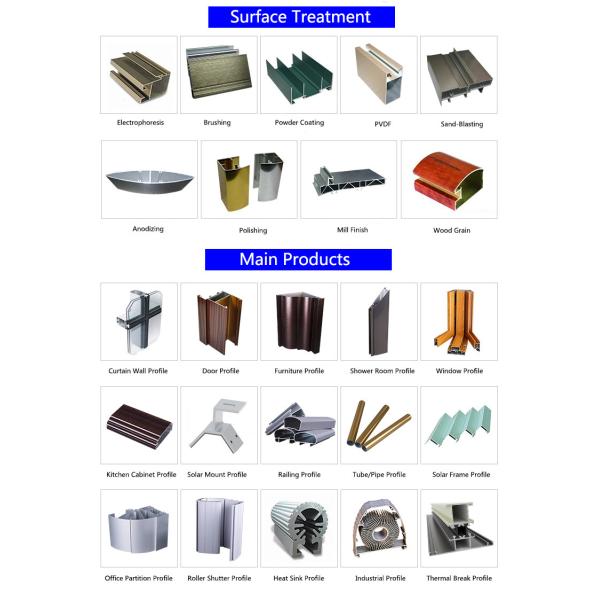 American Style Wardrobe Aluminium Profile 6063 - T5 Rust Color Painted