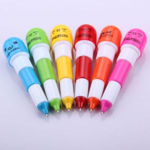 China retractable pill shape pen, gift pill pen wholesale
