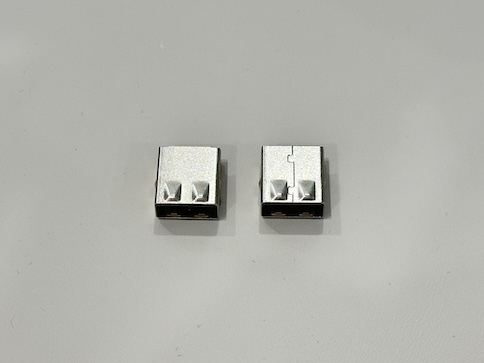 USB 2.0 AM Male Connector Three-Piece Front Shell Assembly | Pin Wire Cable Electrical Electronic Terminal Connector for Customization & Power