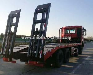 China 12 Wheels Flatbed Tow Truck Wreckers / Heavy Duty Commercial Trucks With Platfrom wholesale
