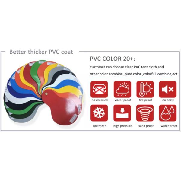3m Width Colorful Event Festival Marquee Tent A Shape Fire Retardant