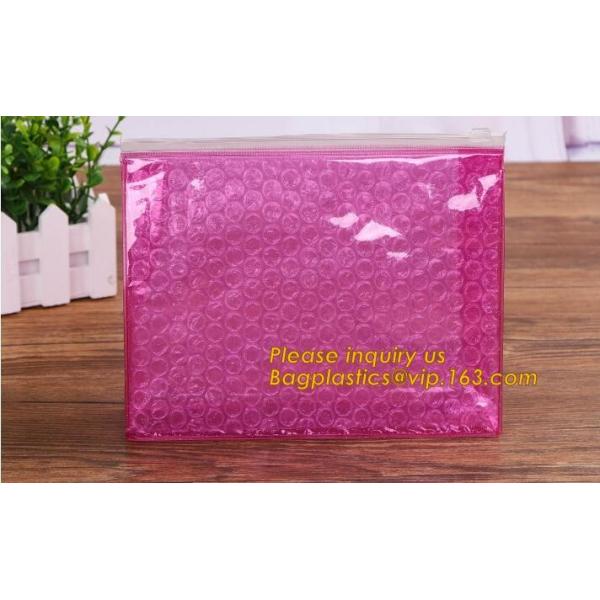 Bubble k bag/bubble slider bag/bubble zipper bag customize color size printing,Bubble Padded Bag EPE/PO Film Bag E