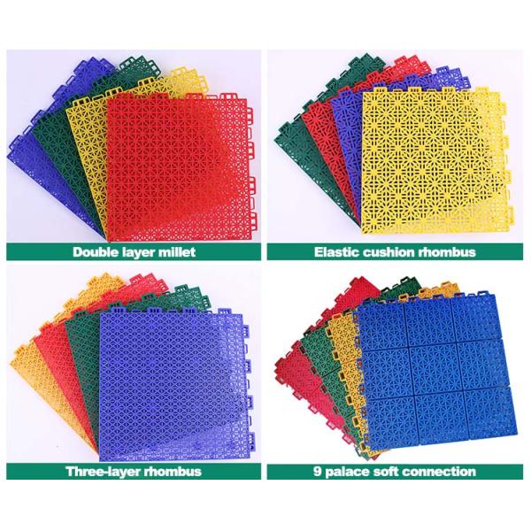 Kindergarten Plastic Sports Floor Mat with Suspended Flooring in Customized Colors