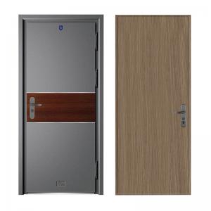 China Exterior Entrance Houses Modern Double Front Doors Residential Aluminum Door wholesale