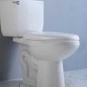 China Siphon Jet 2 Piece Wall Hung Toilet Tall 10 Inch Two Piece Commode Elongated wholesale