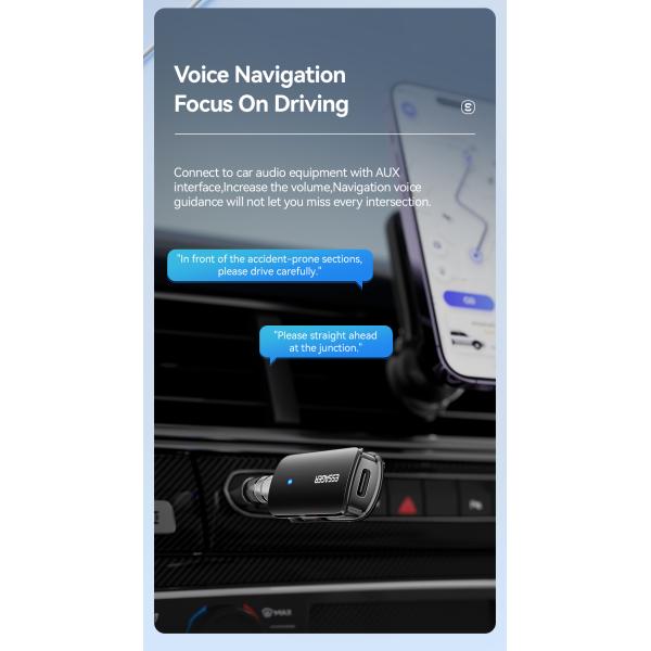 ESSAGER ES-BT09 Female Aux To Bluetooth Adapter 3.5mm 110mAh