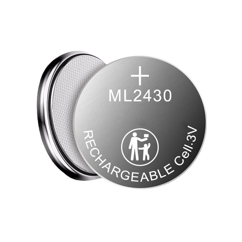 China 3V Rechargeable Lithium Ion Cordless Button Battery Wireless ML2430 For Motherboard wholesale