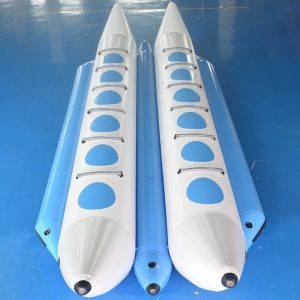 China Double Lane Large Inflatable Flying Banana Boat For Adults And Kids wholesale