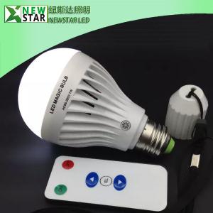 China Rechargeable 7W E26 E27 LED Bulb Light, Remote Led Emergency Lamp, LED Magic bulb wholesale