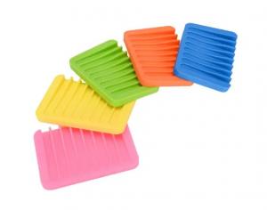 China Bathroom Silicone Soap Dish Tray Holder Waterproof For Kitchen wholesale