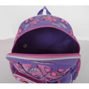 Pretty Cartoon Character Backpacks , Personalized Kids Backpacks Purple