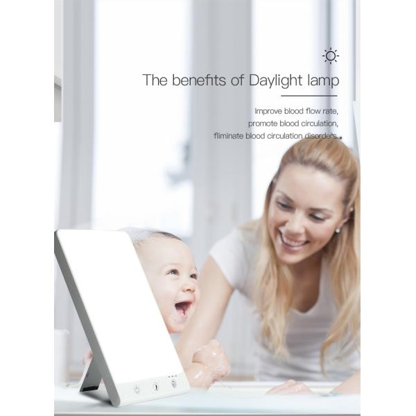 High Luminosity SAD Therapy Lamp for Seasonal Affect Disorder with 3 Different Intensity Levels and UV Free GK-GQ-L1