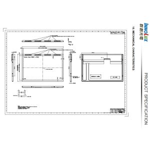 China Industry Application 12.1 Inch LVDS TFT LCD Module G121ICE-L02 with High Brightness 400cd/m2 and Resolution 1280 RGB ×800 on sale