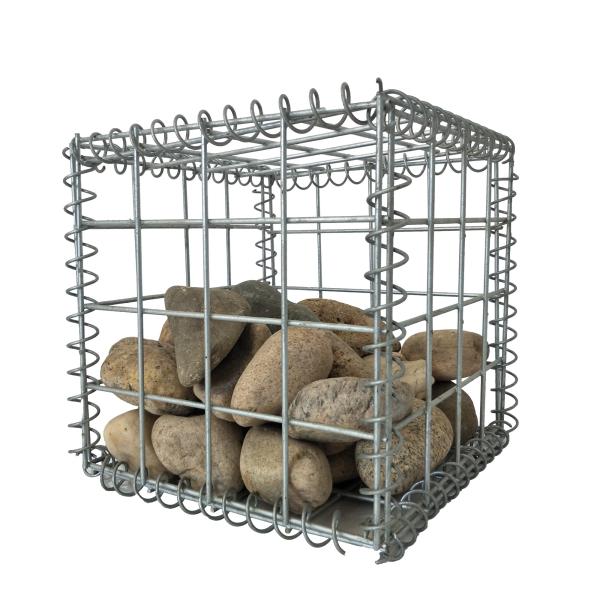 Quality 1x1x1m Galvanized Welded Gabion Box PE Coated for sale