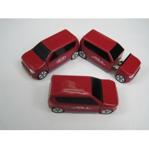 China Red Color PVC USB Flash Drive / Car Usb Flash Drive Long Data Retention wholesale