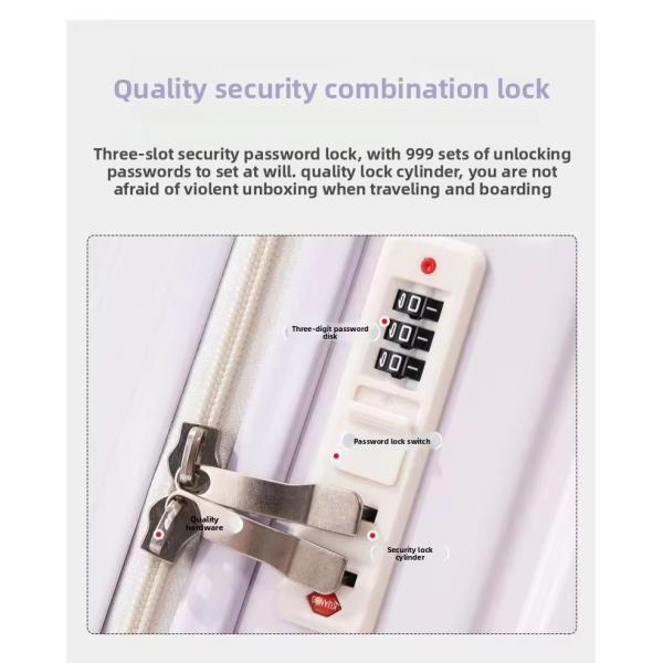 Soft Handle Simple Luxury Gradient Color 360° Spinner Wheels TSA Lock Oversized Check-In Bag for Business Travel Modern Large Suitcase