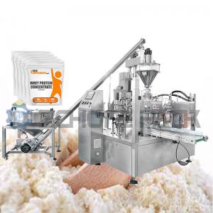 China Eight Station Protein Powder Packing Machine  60 Bags / Min 1.5kw 380v wholesale