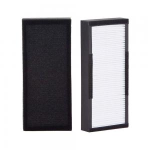 China Black Cartridge HEPA Pure Air Filter Panels Fiberglass Pleat Pack wholesale