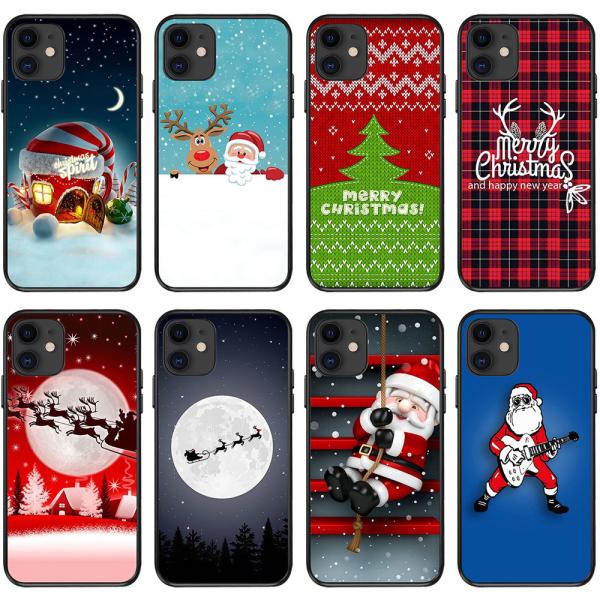 Merry Chrismas Design Iphone XR Shockproof Case Fully Wrapped Photo Print Holiday Gift
