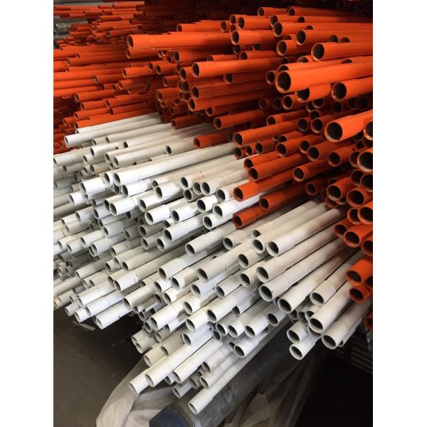 1/2" 3/4" PVC Coated Rigid Electrical Conduit Pipe 3.05M in Green , Orange