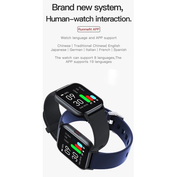 BLE 5.0 Outdoor Sports Smartwatch IPS Screen Waterproof FPC Antenna