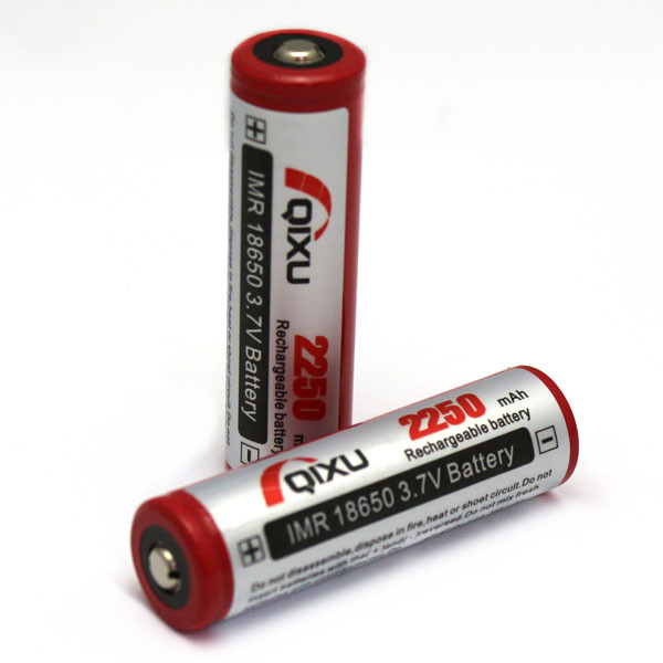 NEWEST QIXU IMR 18650 2250mAh 3.7V High Drain LiMn Battery(button Top)