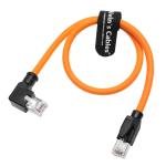Alvin's Cables Profinet Cat6 Shielded Ethernet Cable Left Angle High Flex Gold