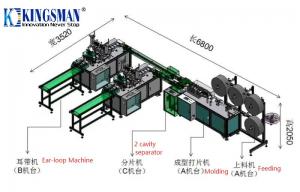 China Fully Automatic Mask Machine , Face Mask Maker Equipment High Production on sale