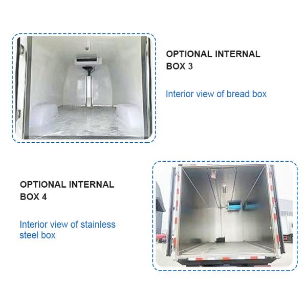 4x2 Refrigerated Cooling Refrigerator Van with Maximum Torque Nm 500-1000Nm and Dimensions L x W x H mm 5995*2450*23265