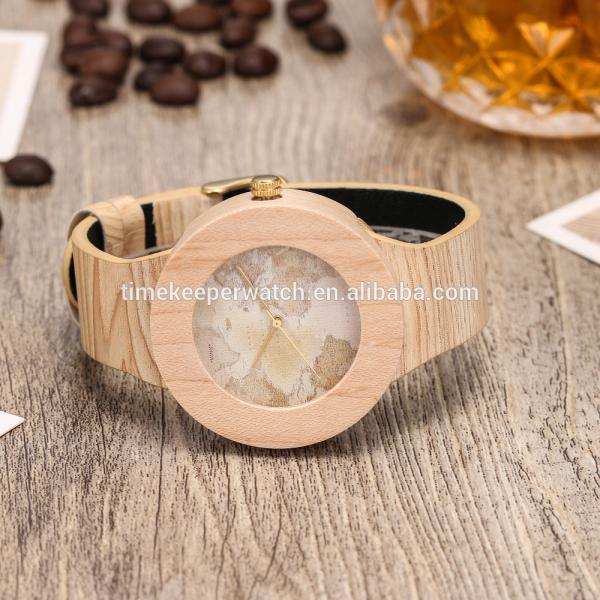 Factory Price Wood Watches Men With PU Bands