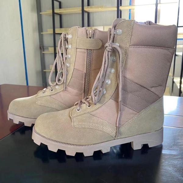 OEM ODM Canvas Steel Toe Combat Tactical Boots For Desert