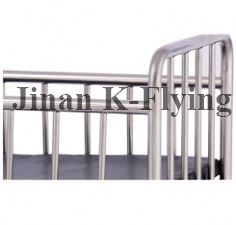 SUS 304 Stainless Steel Hospital Crib Bed 6cm Foam