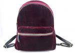 Velvet Casual Lightweight Nylon Backpack , Flannel Ladies Mini Backpack With