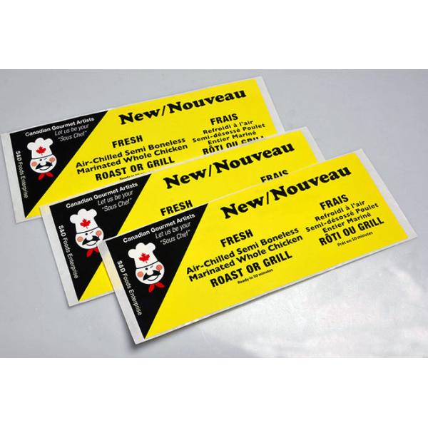 Custom printing glossy paper kiss cut label sheets for food packaging