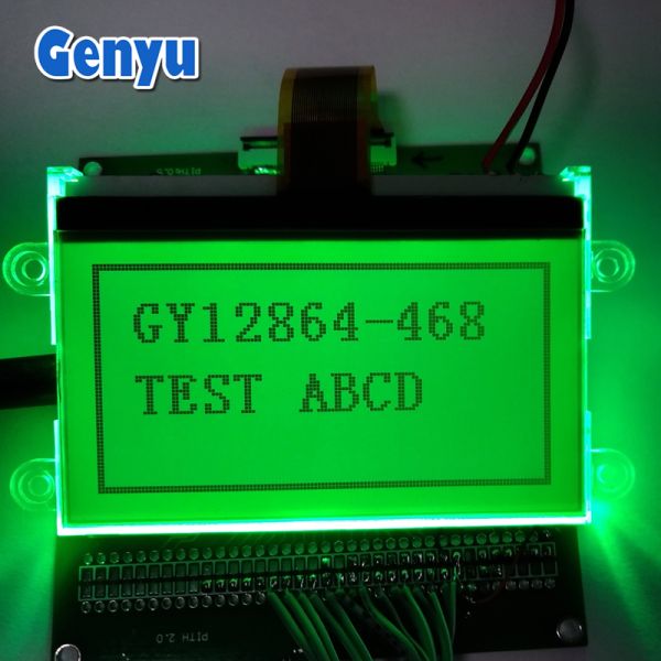 Square Round Programmable Monochrome STN/FSTN 12864 128*64 128X64 Graphic LCD Display with Customizable Backlight Color