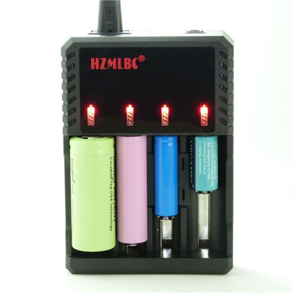 Plastic 18650 26650 Li Ion Plug In Battery Charger With 600mm Cable 176g Weight