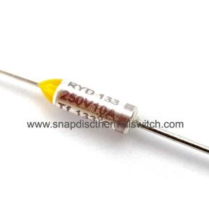 Non Resettable Thermodisc Thermal Fuse High Stability Temperature Fuse