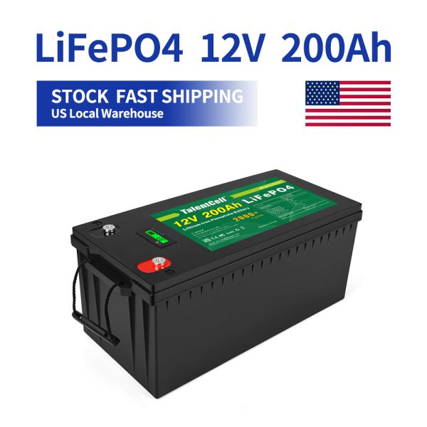 24V 36V 48V 12V Lifepo4 Battery 12v 200ah Yacht Solar Storage UPS