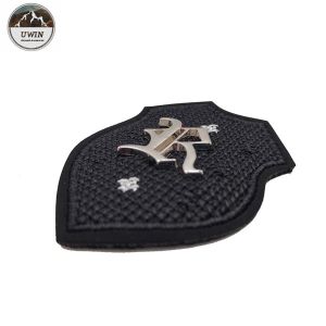 R Letter Royal Custom Embroidered Patches No Minimum 3D Any Shape Available