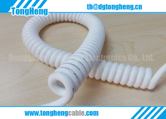 UV and Weather Resistant Basf Made TPU Coated Customized Spiral Cable